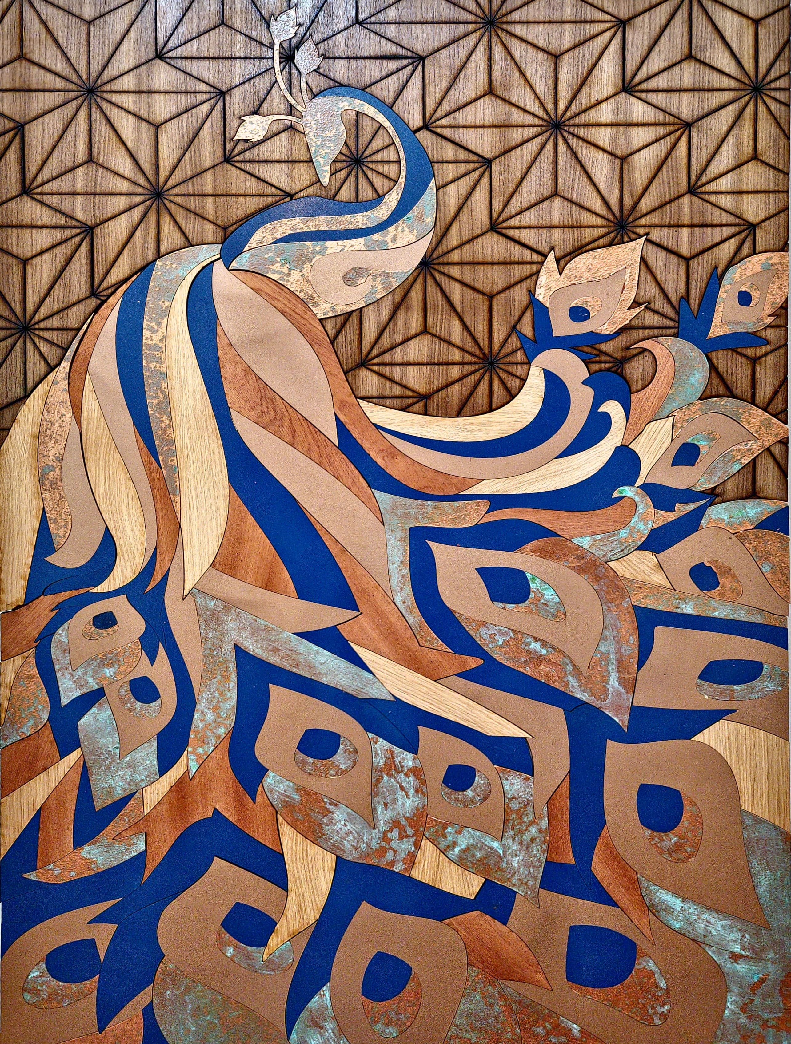 Peacock's Splendor – Mosaic Wood Works